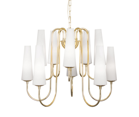 Żyrandol MAGNUM 1129 oprawa w kolorze zlotym ZUMA LINE