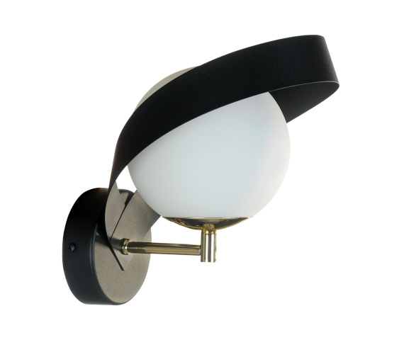 Kinkiet NELA 1140 oprawa w kolorze czerni i złota ZUMA LINE