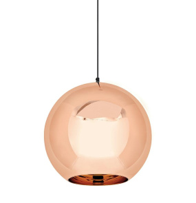 Lampa wisząca BOLLA UP ROSE GOLD 35 - szkło metalizowane