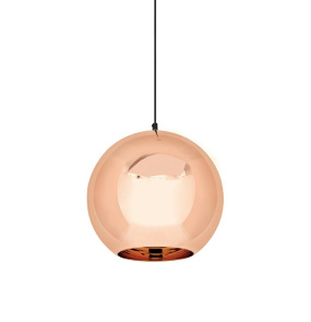 Lampa wisząca BOLLA UP ROSE GOLD 25 - szkło metalizowane