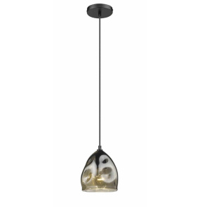 Lampa wisząca Melt 1 LP-126/1P oprawa w kolorze czarnym z dymionym kloszem LIGHT PRESTIGE