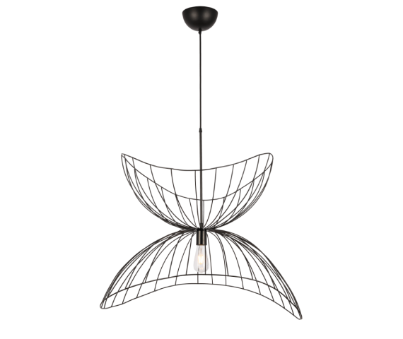 Lampa wisząca Flower LP-010/1P BK oprawa w kolorze czarnym LIGHT PRESTIGE