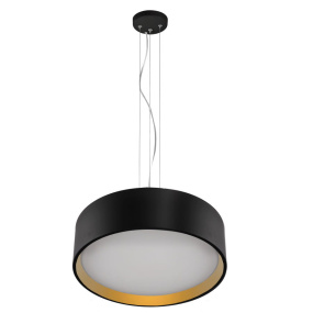 Lampa wisząca Hudson LP-043/1P BK/GD oprawa w kolorze czerni i złota LIGHT PRESTIGE