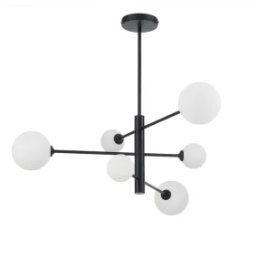 Lampa wisząca Dorado 6 LP-002/6P BK oprawa w kolorze czarnym LIGHT PRESRTIGE