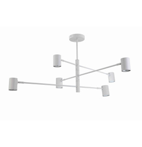 Lampa wisząca Snow 6 LP-731/6P WH oprawa w kolorze białym LIGHT PRESTIGE