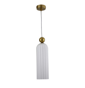 Lampa wisząca Piega 1 LP-939/1P white oprawa w kolorze bieli i zlota LIGHT PRESTIGE