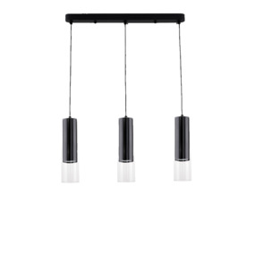 Lampa wisząca Manacor 3 LP-232/3L BK oprawa w kolorze czarnym LIGHT PRESTIGE