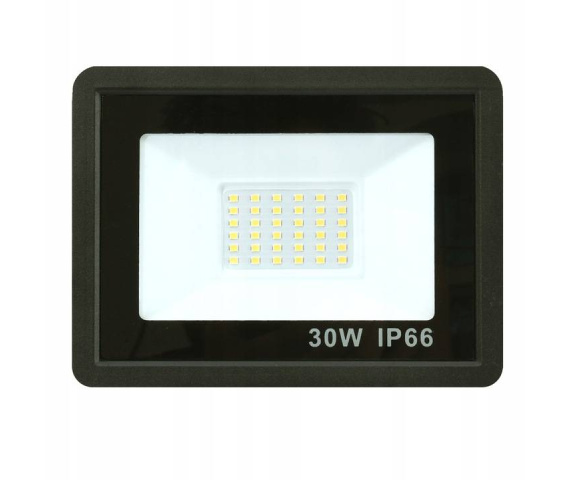 Naświetlacz halogen bez czujnika 30W 4000K czarny DL