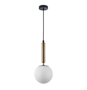 Lampa wisząca Ravena PND-2324-1 GD+OPA oprawa w kolorze mosiądzu ITALUX