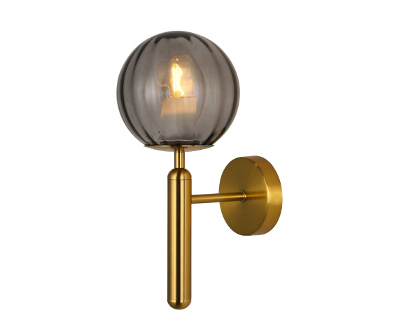 Kinkiet Ravena WL-2324-1 BRO+SG oprawa w kolorze mosiądzu ITALUX