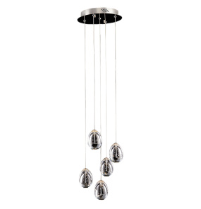 Lampa wisząca Huelto PND-22112132-5A-CR chromowana oprawa ITALUX