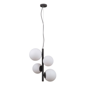 Lampa wisząca Riga PND-44213-4A-SBL oprawa w kolorze czarnym ITALUX