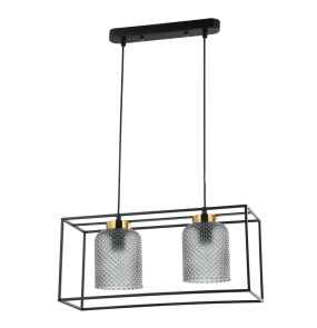 Lampa wisząca Sinella PND-23231-2-BK+SG oprawa w kolorze czarnym ITALUX