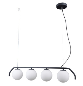 Lampa wisząca Carimi PND-3300-4-BK oprawa w kolorze grafitowym ITALUX