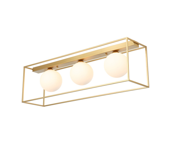 Lampa sufitowa Mediamo MXM-4582/3 GD oprawa w kolorze złotym ITALUX