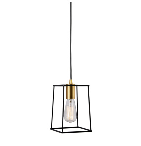 Lampa wisząca Alanis MD-BR16556-D1-B/G oprawa w kolorze czarnym z elementami złota ITALUX