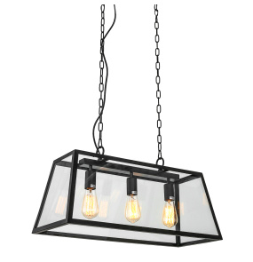 Lampa wisząca Laverno MD-102621-3-B oprawa w kolorze czarnym ITALUX