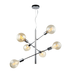 Lampa wisząca Madalyn MDM3582/6 CH chromowana oprawa ITALUX