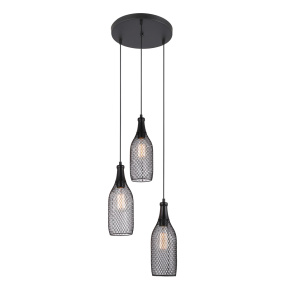 Lampa wisząca Julienne MDM-2547/3 oprawa w kolorze czarnym ITALUX