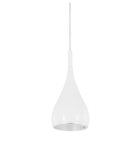 Lampa wisząca Anon White MA01986CA-001 oprawa w kolorze chromu i bieli ITALUX