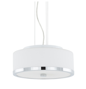 Lampa wisząca Loris MA01806CD-002 chromowana oprawa z białym kloszem ITALUX