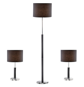 Zestaw trzech lamp Barnett 97031-3BL KOMPLET oprawa w kolorze czarnym ITALUX