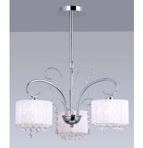 Lampa wisząca Span MDM1583/3 WH chromowana oprawa ITALUX