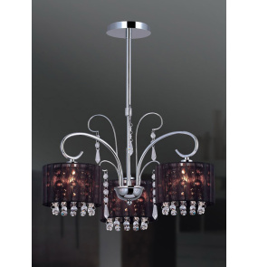 Lampa wisząca Span MDM1583/3 oprawa w kolorze czarnym ITALUX