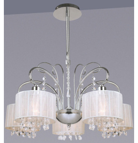 Lampa wisząca Span MDM1583/5 WH chromowana oprawa ITALUX