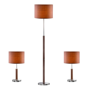 Zestaw trzech lamp Barnett 97031-3BR KOMPLET oprawa w kolorze brązowym ITALUX