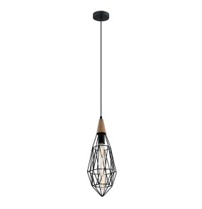 Lampa wisząca Maelle MDM-2595/1S BK oprawa w kolorze czarnym ITALUX