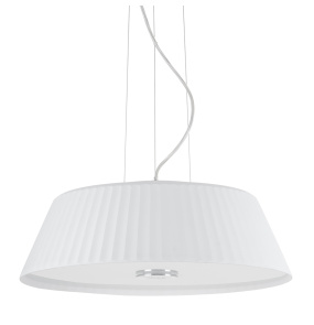 Lampa wisząca Tessa MD8336-2A chromowana oprawa z białym kloszem ITALUX