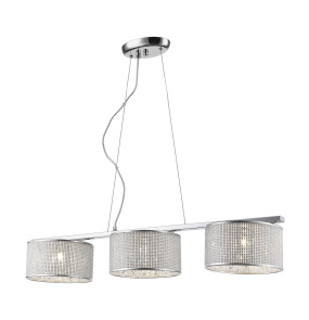 Lampa wisząca Quartz P0173-03Y CH chromowana oprawa ITALUX