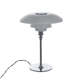 Lampa stołowa Roger 45 MTE2040/1-CHROME oprawa w kolorze chromu i bieli ITALUX