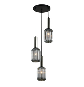 Lampa wisząca Antiola PND-5588-3AM-SC+SG oprawa w kolorze srebrnym ITALUX