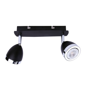 Lampa sufitowa Calasa SPL-9372-2A BL oprawa w kolorze czarnym z chromowanymi elementami ITALUX