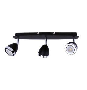 Lampa sufitowa Calasa SPL-9372-3A BL oprawa w kolorze czarnym z chromowanymi elementami ITALUX