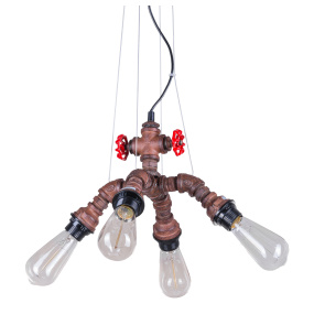 Lampa wisząca Manila MDM-2846/4A RUST oprawa w kolorze rdzy ITALUX