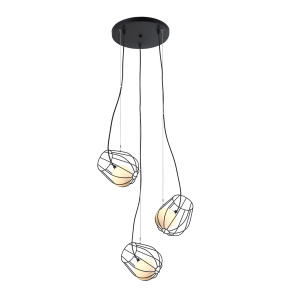 Lampa wisząca Melisa MDM-3942/3 BK oprawa w kolorze czarnym ITALUX