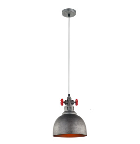 Lampa wisząca Scrulo MDM-2790/1 GR+BK oprawa w kolorze szarym ITALUX