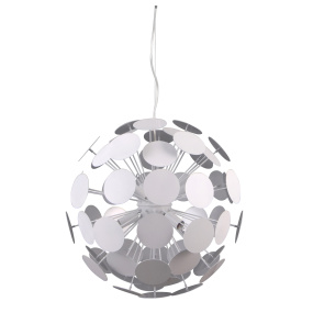 Lampa wisząca Mailone AD20180/6 WH+SILV oprawa w kolorze bieli i srebra ITALUX