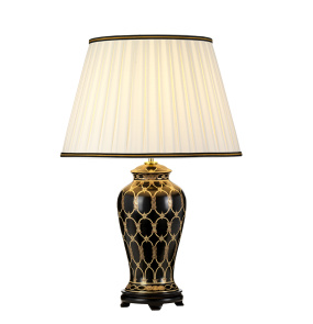 Lampa stołowa TAIPEI DL-TAIPEI-TL oprawa w kolorze czerni i złota Designer's LIGHT BOX