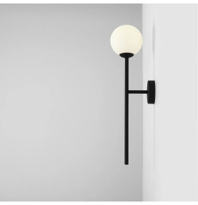 Kinkiet BALL WALL 1087C1 minimalistyczna oprawa w kolorze czarnym ALDEX