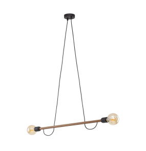 Lampa wisząca HELIX WOOD 4948 oprawa w kolorze czarnym i drewna TK LIGHTING