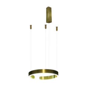 Lampa LED wisząca okrąg złota XZ-001 34W + pilot