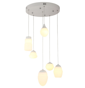 Lampa wisząca MULTI 6 P0249 oprawa w kolorze białym MAXLIGHT