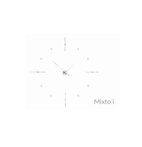 Zegar ścienny MIXTO I MII w kolorze chromowanego mosiądzu NOMON