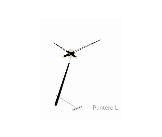 Zegar stołowy PUNTERO L PUL000N w kolorze chromu i czerni NOMON