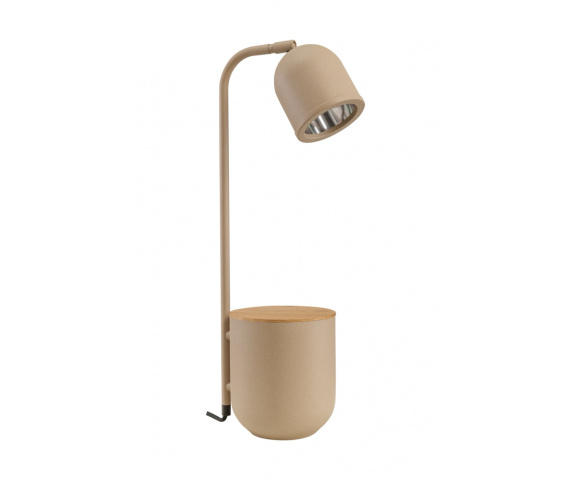 Lampa stołowa BOTANICA WOOD 41110107 oprawa w kolorze beżowym z elementami drewna KASPA