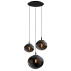 Lampa wisząca AVIA 3 11158308 oprawa w kolorze czarnym KASPA
